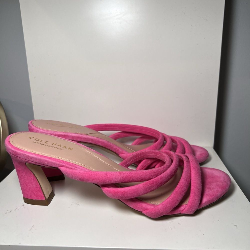 Womens Cole Haan Adella Sandal - Pink Suede,‎ Size 8